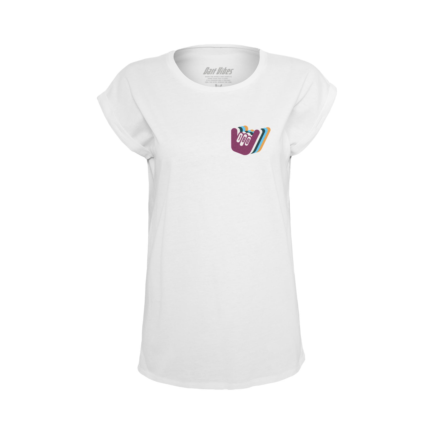 Dart Vibes Icon Ladies Tee [White]